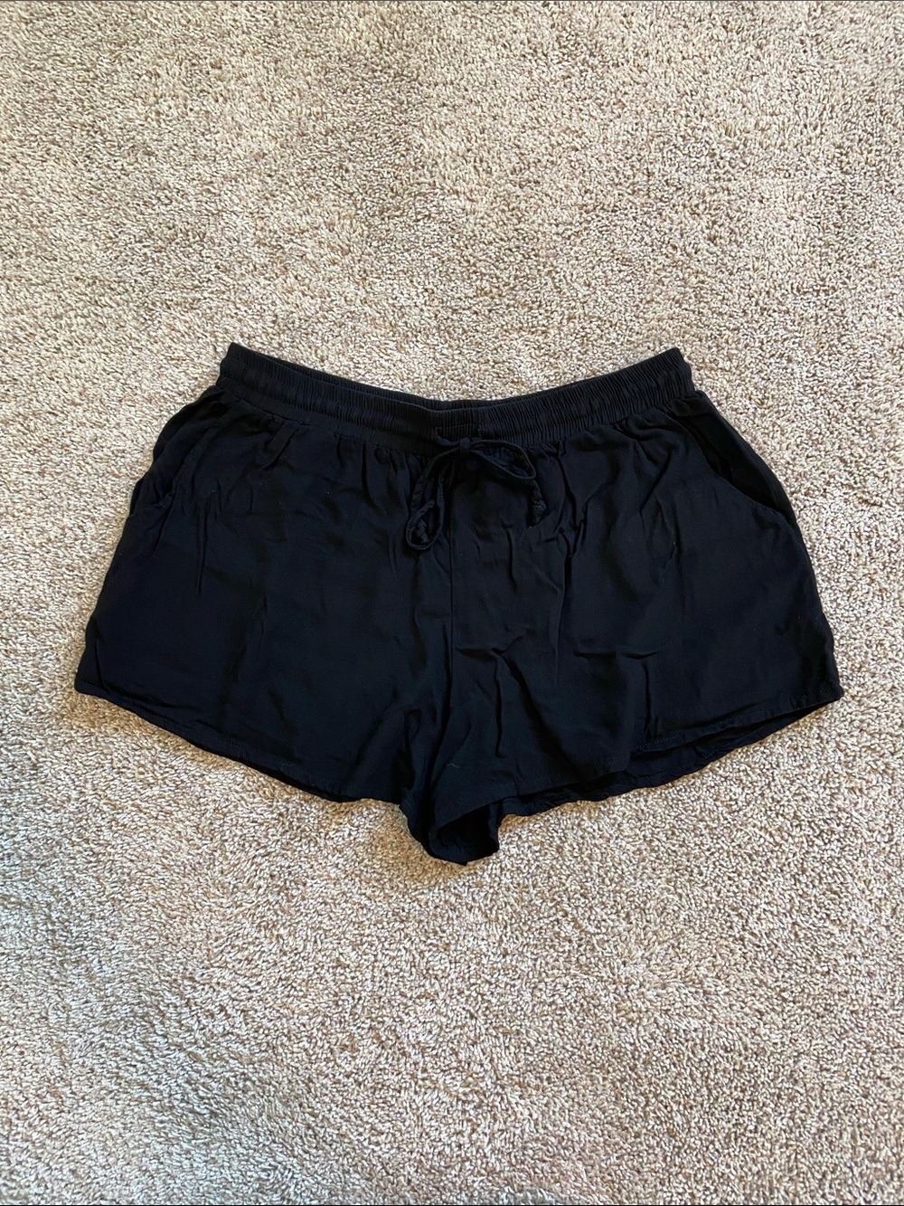 Lotus and Luna • Black Drawstring Shorts
